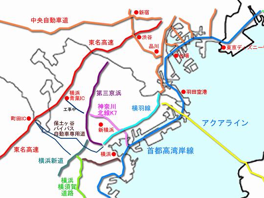 京浜国道　路線地図